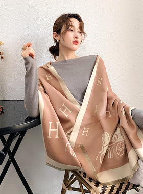 明星同款围巾空调房办公披肩女