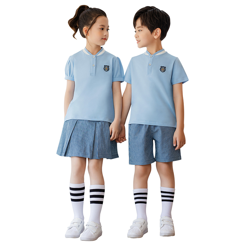 幼儿园园服英伦风儿童套装班服棒球装蓝色儿童表演服装小学生校服