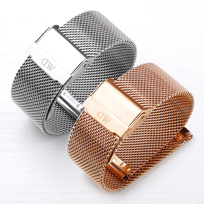 dw表带男女金属不锈钢米兰丹尼尔 国祥表带配件
