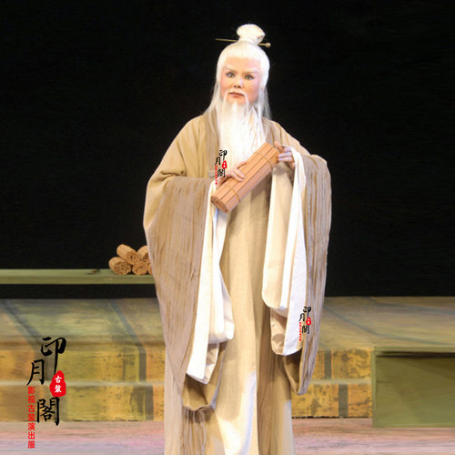 影视古代老头老神仙道士仙人男士棉麻汉服月老孔子太上老君古装 - 图3