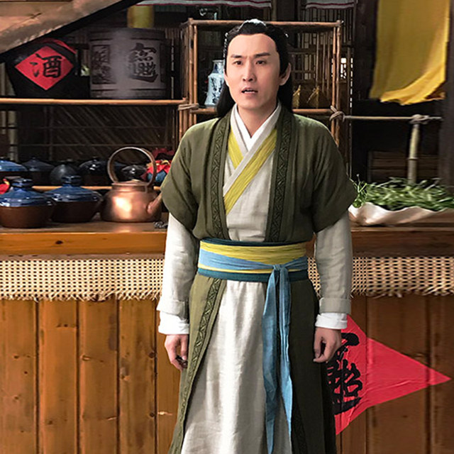Shop waiter, cotton and linen, ordinary people's Hanfu, film and television costumes