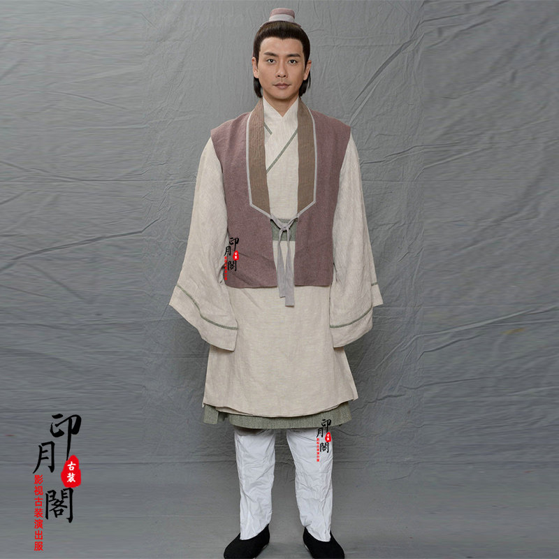 影视装唐朝宋朝明朝男士汉服商人员外管家老爷杂役群演老百姓古装