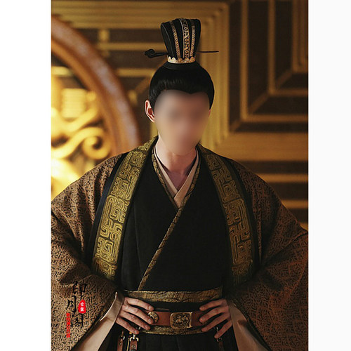 影视独孤天下同款古装秦汉魏晋男古装古代皇帝服龙袍刺绣古装大臣 - 图0