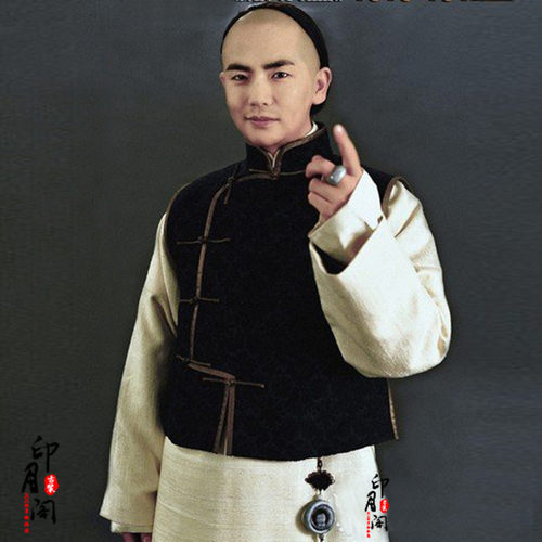 影视装十面埋伏清朝男古装民国长衫长袍马褂晚清农民服上海滩大亨 - 图1