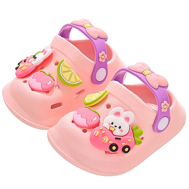 女童凉鞋儿童夏季宝宝室内软底婴幼儿防滑拖鞋卡通男童包头洞洞鞋,淘宝优惠券,粉丝福利购,淘宝优惠卷