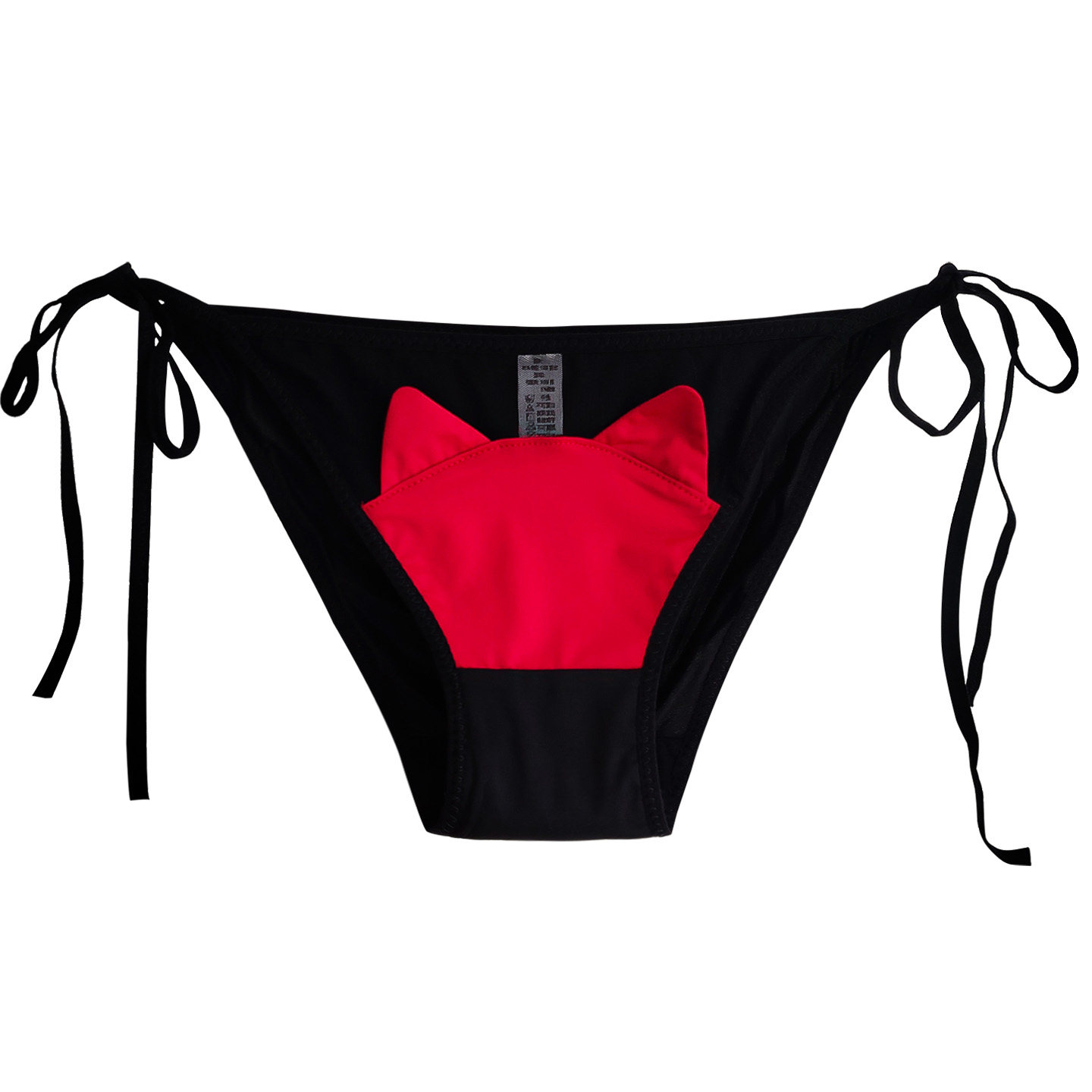 新品捆绑带可解开小猫耳甜辣纯欲高叉半包臀内裤细系带女生三角裤,淘宝优惠券,粉丝福利购,淘宝优惠卷