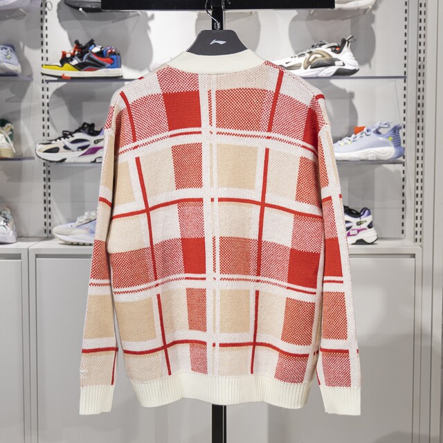Li Ning sweater cardigan ອົບອຸ່ນແລະສະດວກສະບາຍ