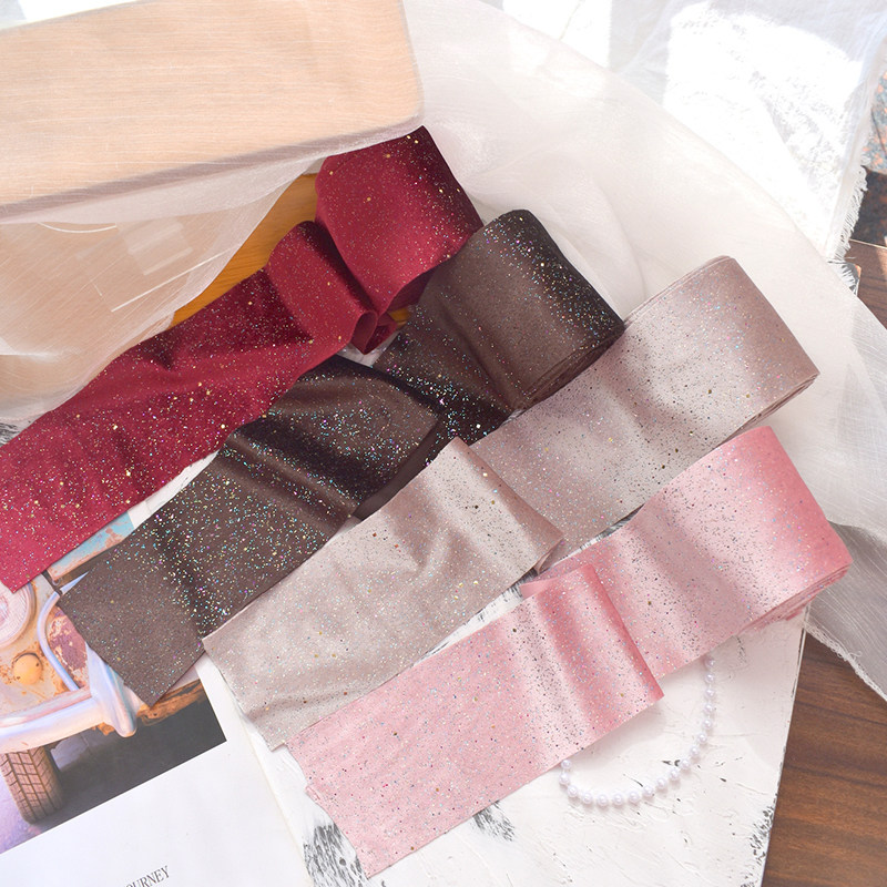 韩国进口满天星彩细闪丝绒织带手工diy蝴蝶结大肠发圈包发箍材料,淘宝优惠券,粉丝福利购,淘宝优惠卷