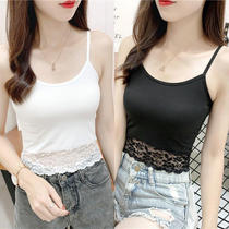 Modale small harnesses vest ladies short blouses blouses spring summer sleeveless hitch black white outwear and undershirt tide