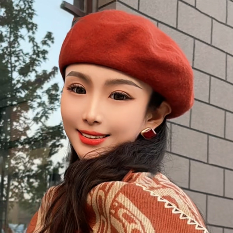 大头围修饰脸型春秋季不挑脸型显脸小英伦复古贝雷帽子女日系百搭,淘宝优惠券,粉丝福利购,淘宝优惠卷