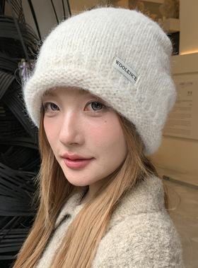 秋冬女款保暖护耳显脸小堆堆帽