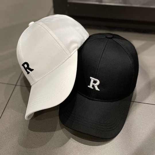 Sun protection duckbill hat with letter embroidery baseball cap