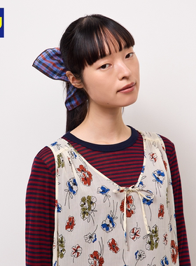 GU极优 女式格纹发饰甜美简约百搭 2026年秋季新品 361387