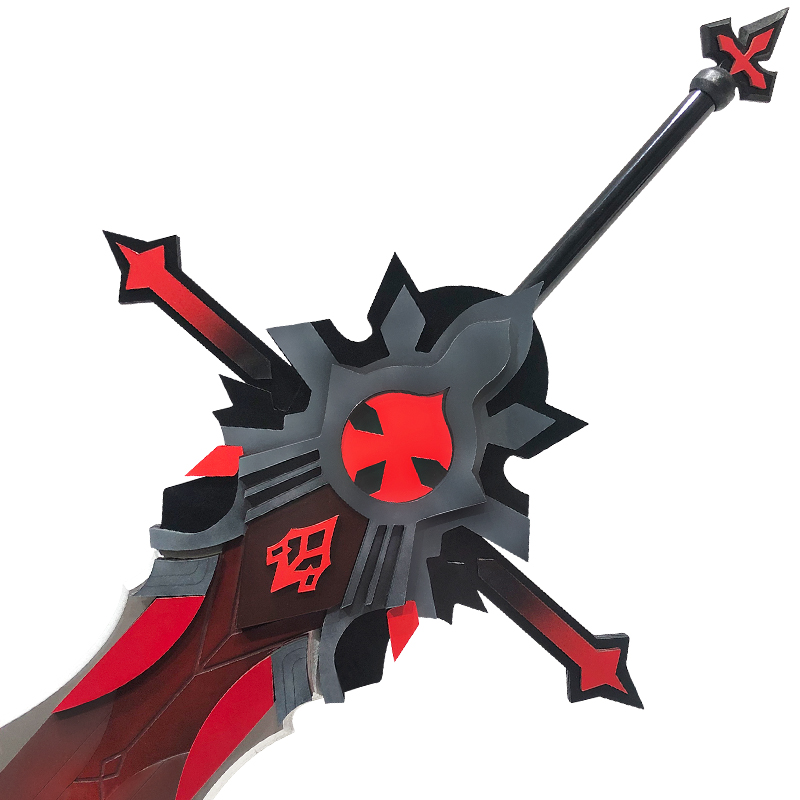 原神迪卢克cos道具服 狼末大刀剑武器 早柚 重云 迪希雅 狼的末路 - 图0