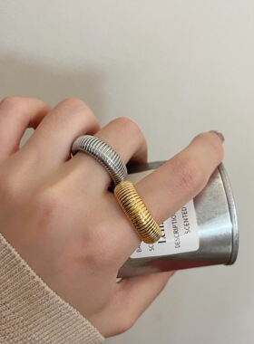 其他女钛钢欧美时髦设计感戒指