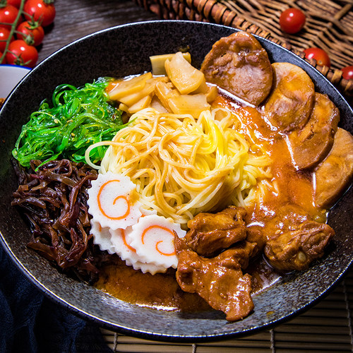 凡凡屋日式豚骨生拉面 日本叉烧半干鲜拉面速食湿面条整箱 - 图0