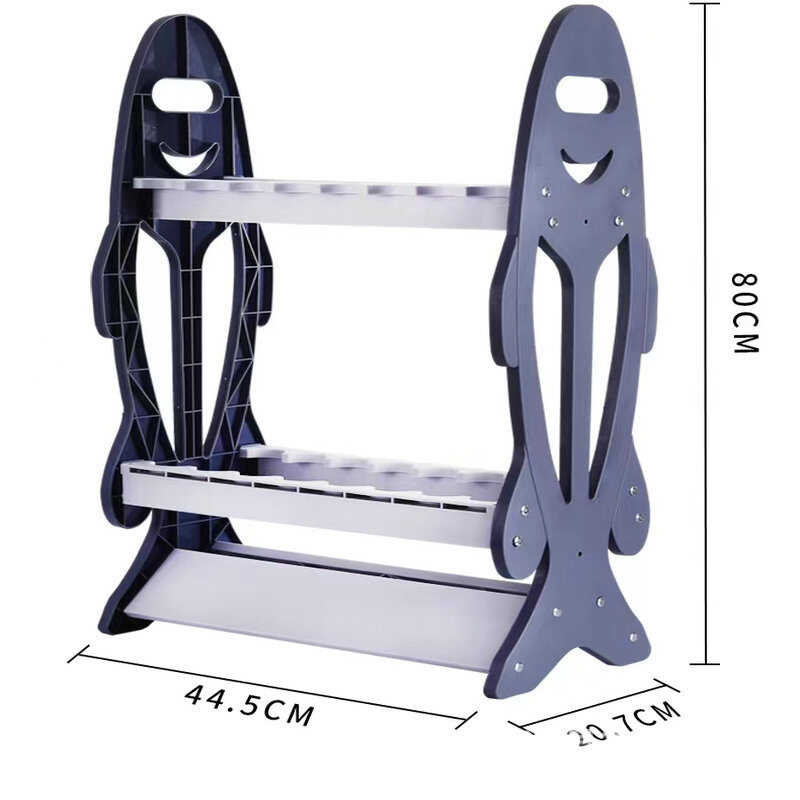 简易收纳鱼竿展示架支架竿架杆架收纳架便携式展架落地式支架 - 图1