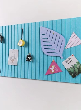 ins北欧风毛毡板作品展示背景墙
