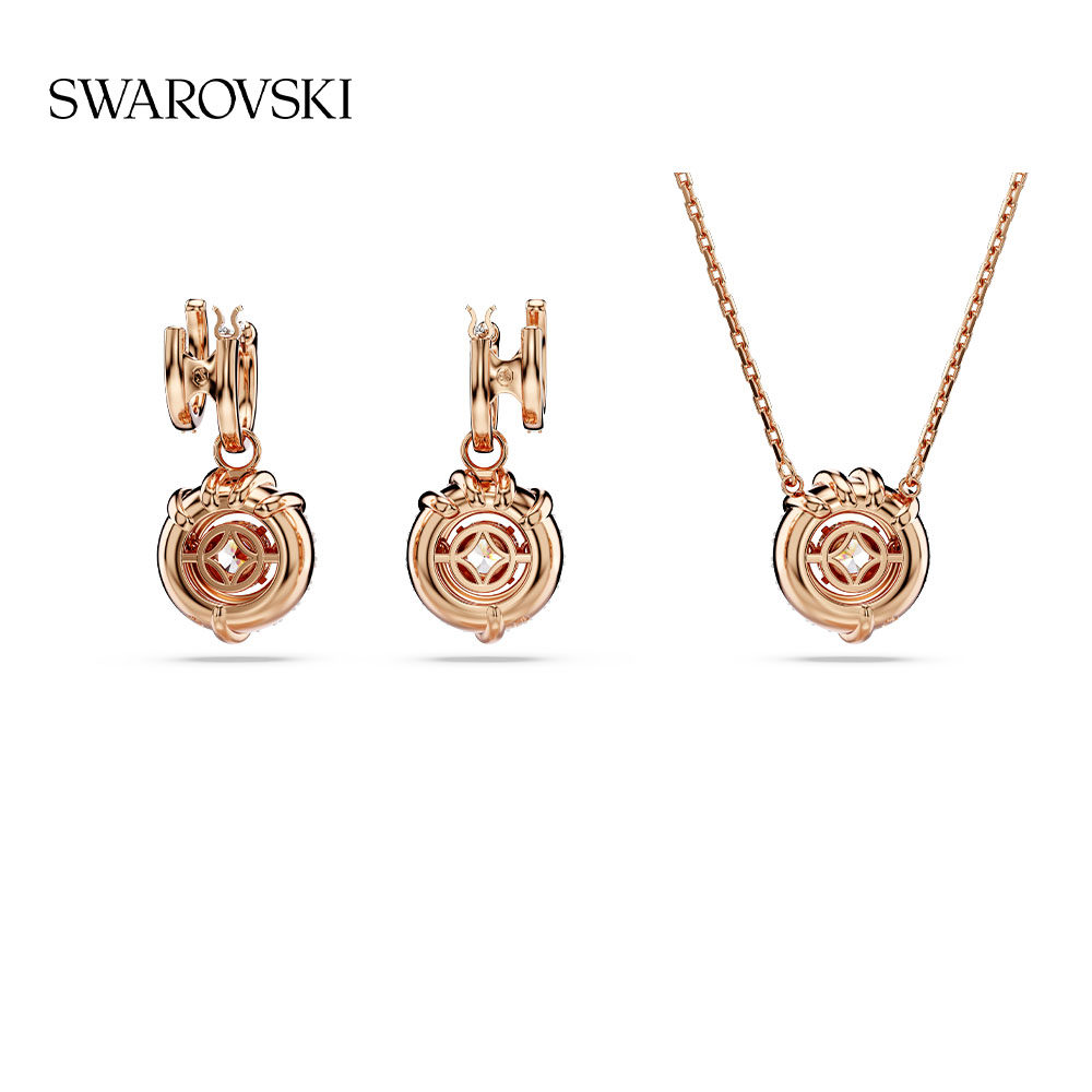 【新年礼物】施华洛世奇项链耳环套装配饰饰品小众高级感,淘宝优惠券,粉丝福利购,淘宝优惠卷