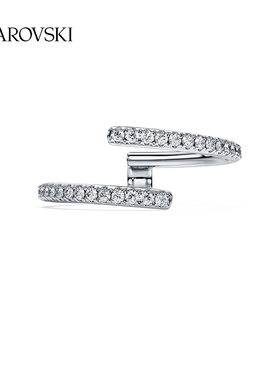 【佘诗曼同款】施华洛世奇Eternity培育钻石戒指18K金(白色）送礼