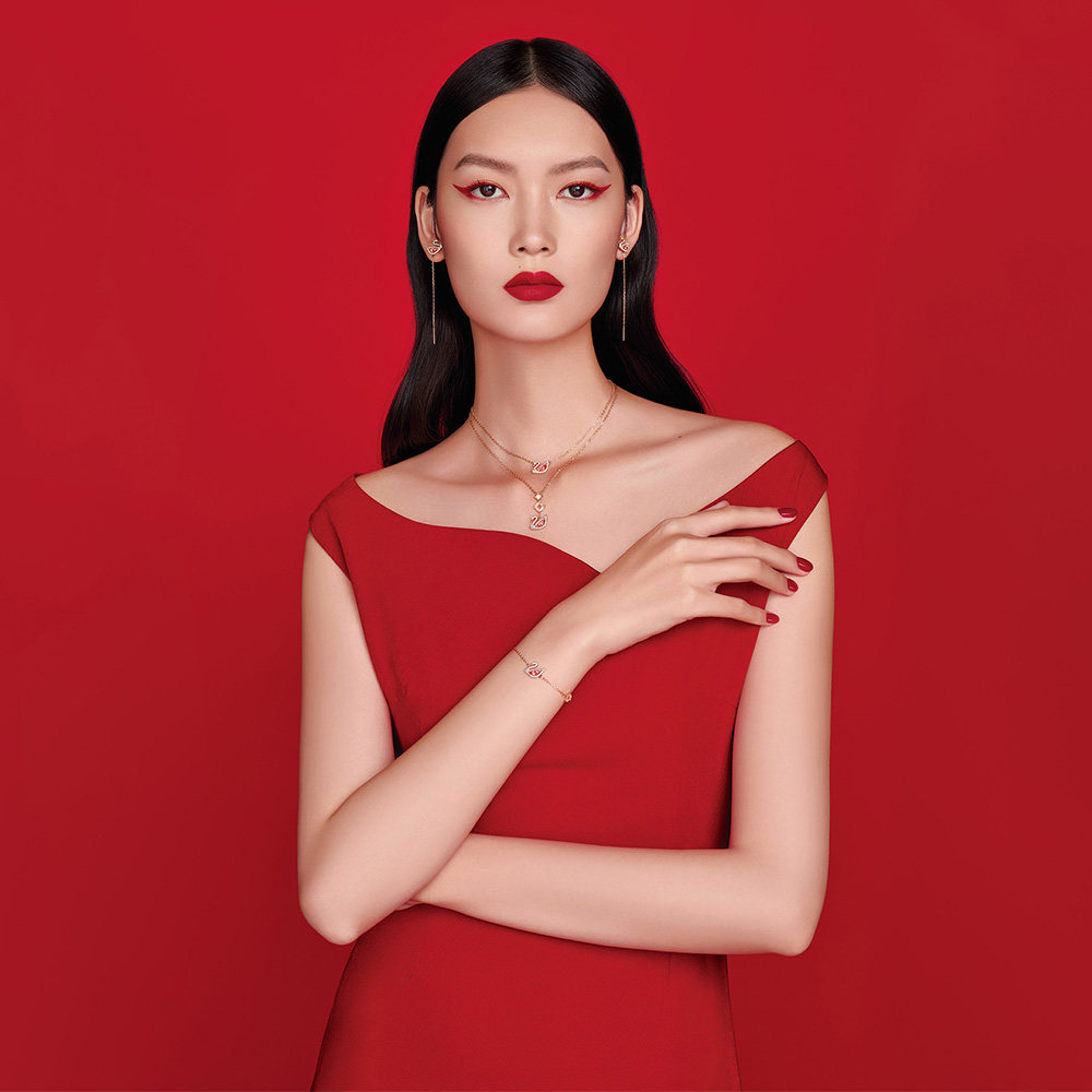 施华洛世奇dazzling swan女锁骨链 施华洛世奇项链