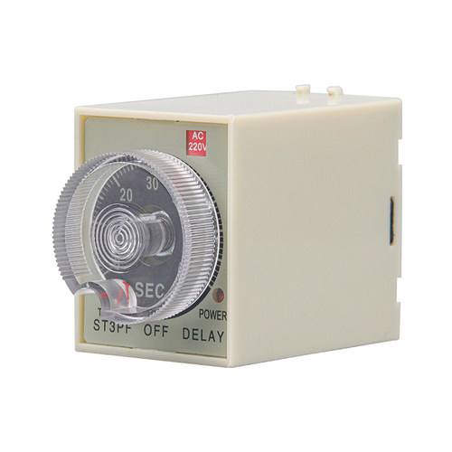 ST3PF断电延时时间继电器小型AC220V DC24V交流12V延时可调带刻度 - 图3