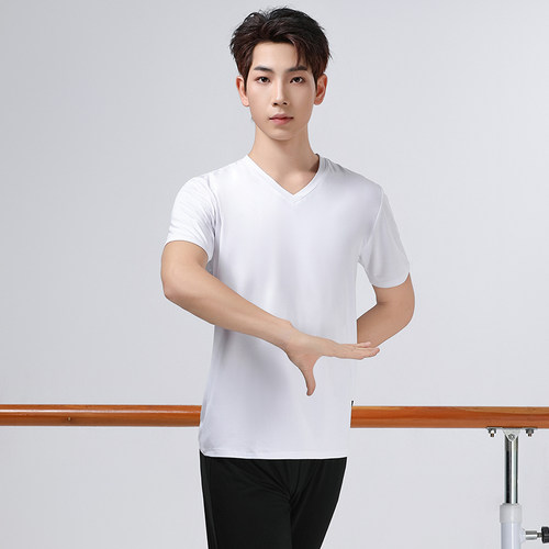 舞蹈艺考形体服男套装中国舞练功服上衣成人现代舞学生新款舞蹈服 - 图2