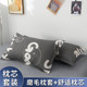 Pillow with pillowcase and core, a pair of cervical pillows and neck pillows