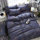 Pure cotton bed four-piece set for singles Three-piece cotton quilt cover set
