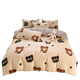 Thickened brushed cotton single piece quilt cover 100% cotton quilt cover