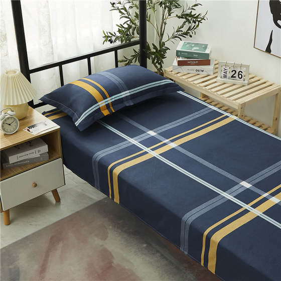 Pure cotton bed sheet single piece single dormitory pure cotton bed sheet