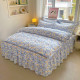 Pure cotton bed skirt four-piece set pure cotton bed skirt cover quilt cover