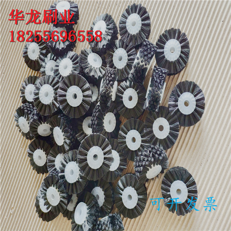 定制工业清洗尼龙丝滚筒刷小型除尘硬毛空心圆形毛刷辊轮圆柱刷 - 图3