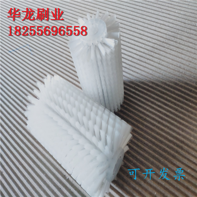 定制工业清洗尼龙丝滚筒刷小型除尘硬毛空心圆形毛刷辊轮圆柱刷 - 图2