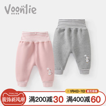 Fan Hunting Baby Large PP Pants Autumn Winter Clothing Foreign Air Baby Casual Outwear Long Pants Girl Glint Warm Pants Winter