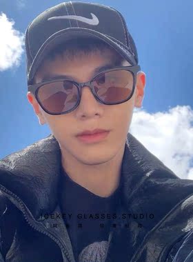 复古茶色墨镜男士小红书同款