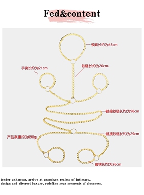 可拆卸变形加锁使用~~金属五金手脚脖套自缚另类朋克饰品游戏用品