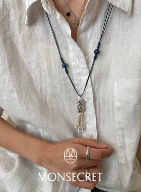 MONSECRET溯形长项链可调毛衣链