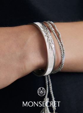 MONSECRET流星流苏手链女款轻奢小众精致百搭设计感铜镀编织手绳