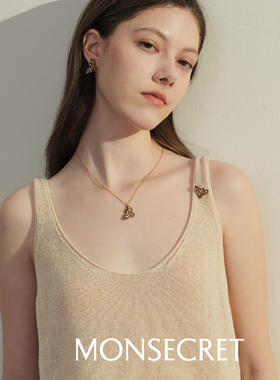 MONSECRET度假手工贴珠飞鸟项链
