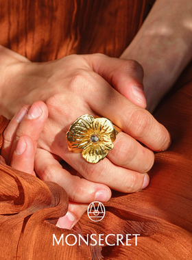 MONSECRET新款个性轻奢开口戒指