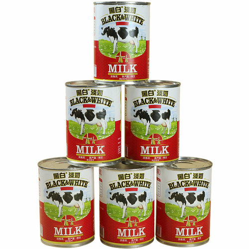 荷兰进口黑白淡奶400g*5罐 全脂淡奶港式丝袜奶茶甜品专用原料 - 图3