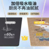 Kitchen floor mat is non-slip, oil-proof, water-absorbent and stain-resistant and can be cut