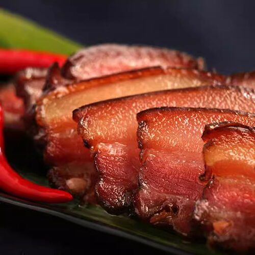 陕西烟熏猪肉腊肉精品后腿麻辣真空包装镇安晖哥腊肉特产礼盒500g - 图2