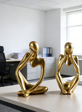 迷你抽象树脂人物摆件客厅玄关