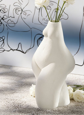北欧简约陶瓷人体艺术花瓶