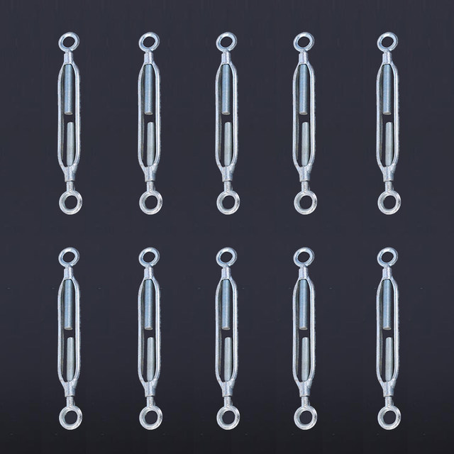 Double ring open body flower basket screw wire rope tensioner