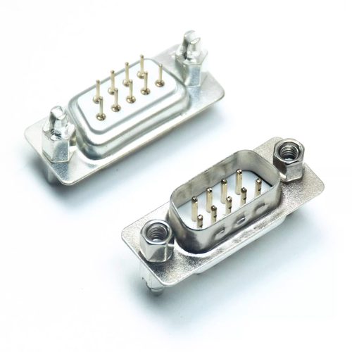 适用DR9/15/25/37 DB公头/母头 焊板插板式180度直针 串口VGA插座 - 图0