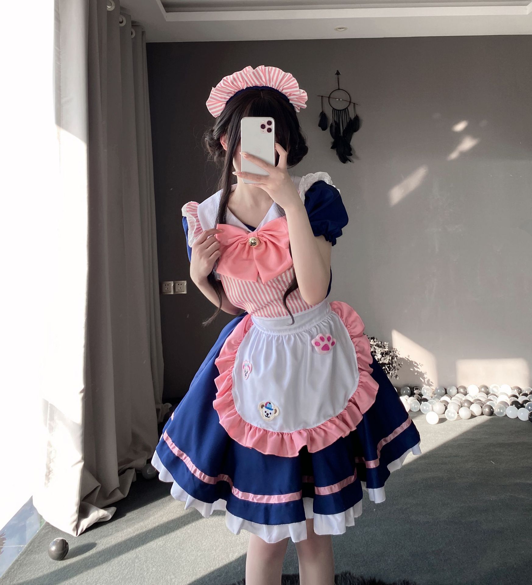 女仆装cos可爱女佣软妹猫咪二次元洛丽塔cosplay服装lolita连衣裙 - 图2