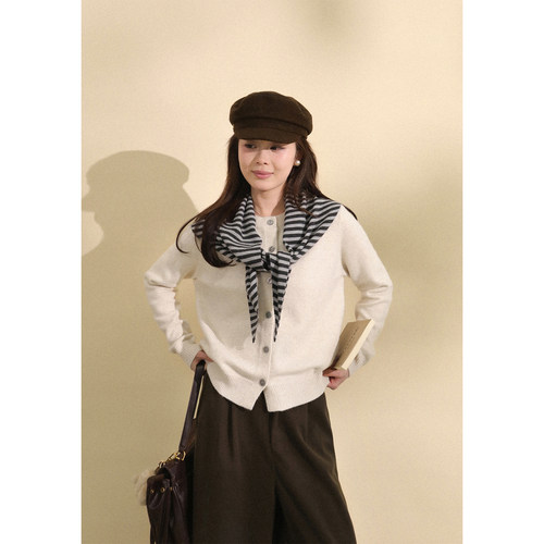 Fleurs des champs 披肩开衫/休闲8分裤 - 图0